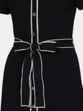 Pringle Womens Annie Knit Dress In Navy