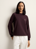 Polo Womens Sophia Track Sweatshirt In Plum