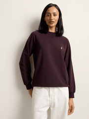 Polo Womens Sophia Track Sweatshirt In Plum