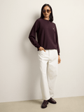 Polo Womens Sophia Track Sweatshirt In Plum