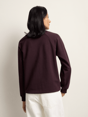 Polo Womens Sophia Track Sweatshirt In Plum