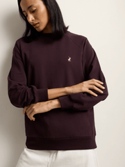 Polo Womens Sophia Track Sweatshirt In Plum