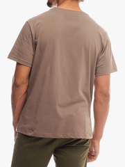 Jeep Mens Core Logo Grill T-Shirt In Brown