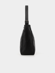 Pierre Cardin Slouch Hobo Bag In Black