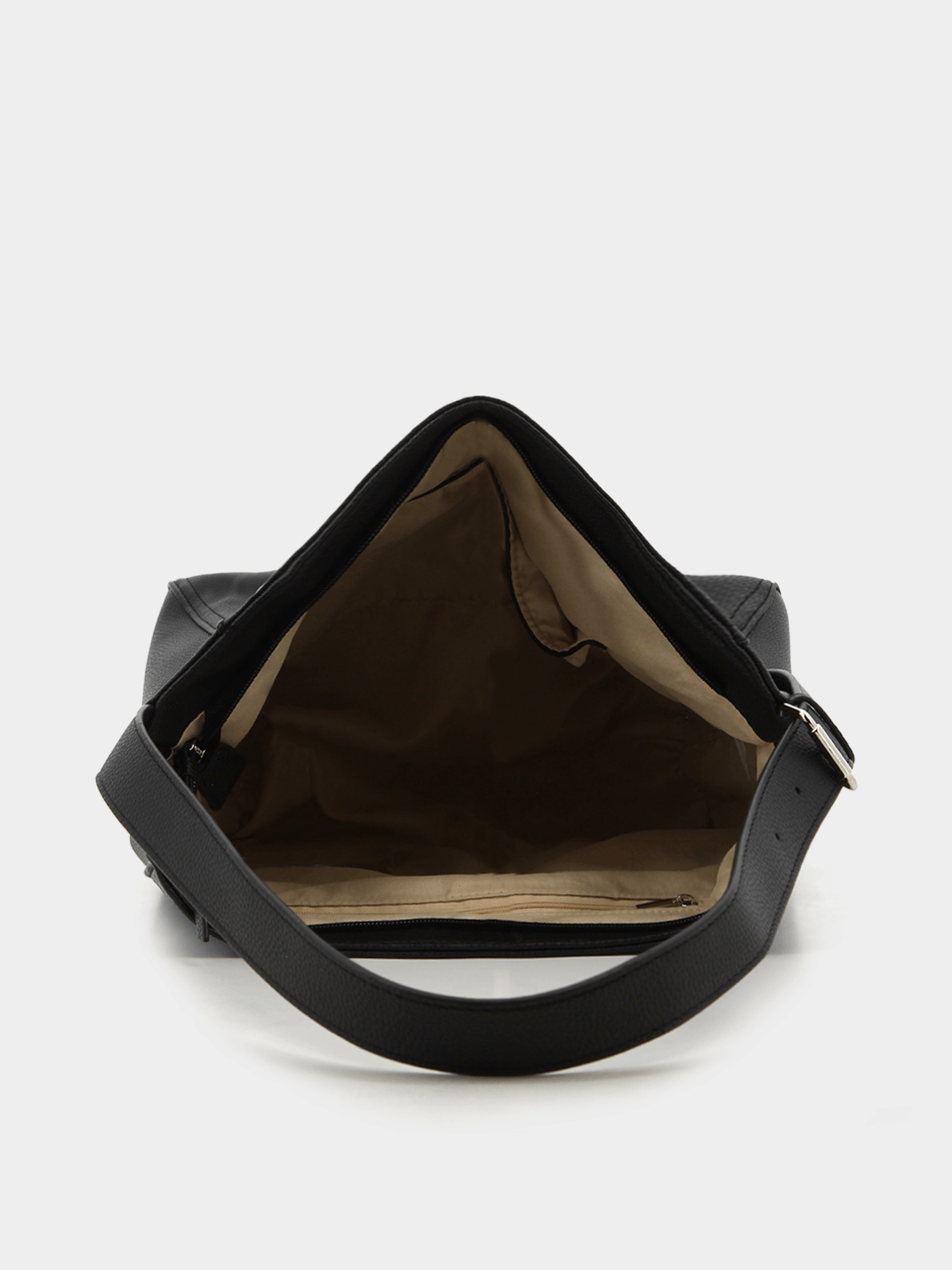 Pierre Cardin Slouch Hobo Bag In Black
