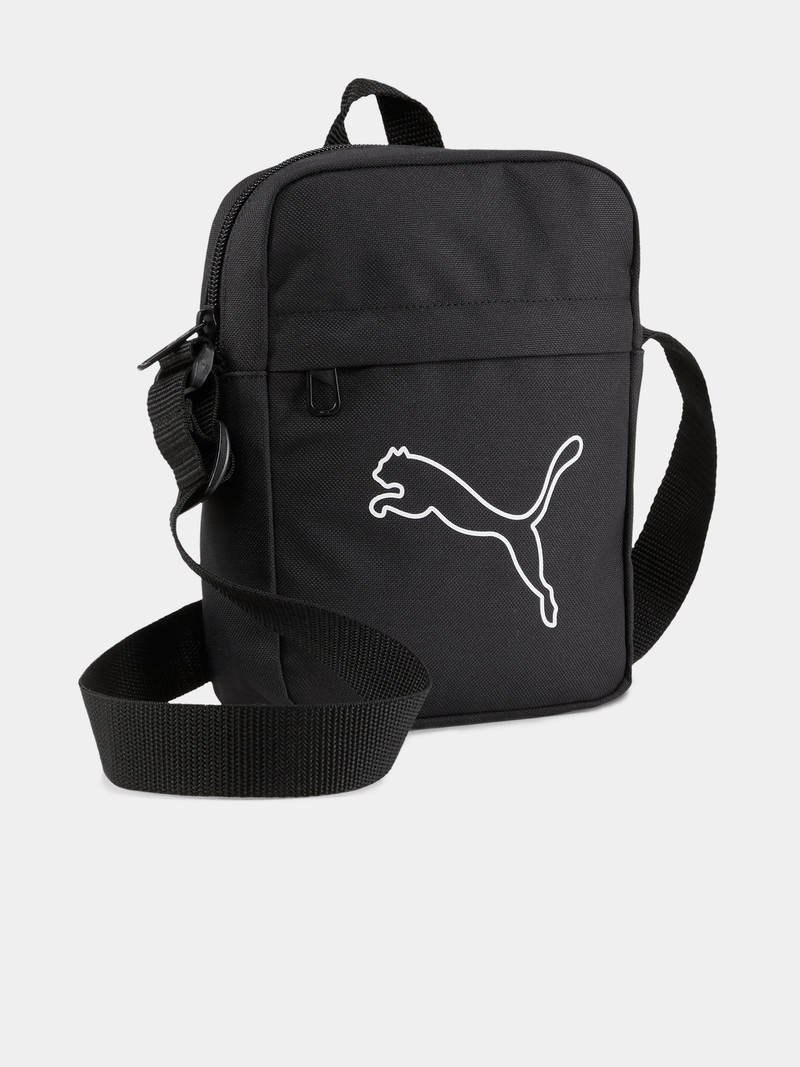 Puma Unisex Plus Portable Crossbody Bag In Black