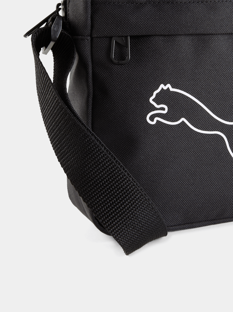 Puma Unisex Plus Portable Crossbody Bag In Black