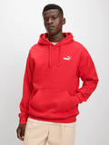 Puma Mens Essential Relaxed Small No.1 Logo Hoodie In Red