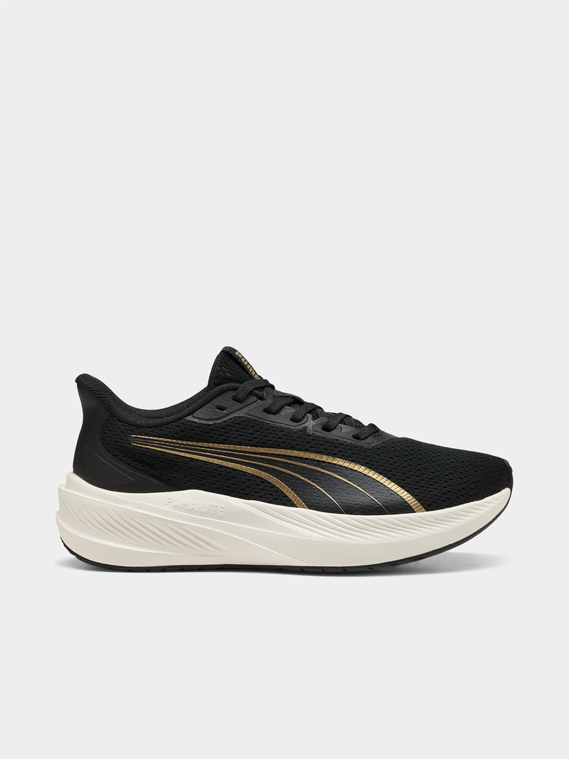 Puma Dasher Lite Womens Shoes In Black & Gold