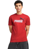 Puma Red Essentials 2 Color No.1 Logo Tee