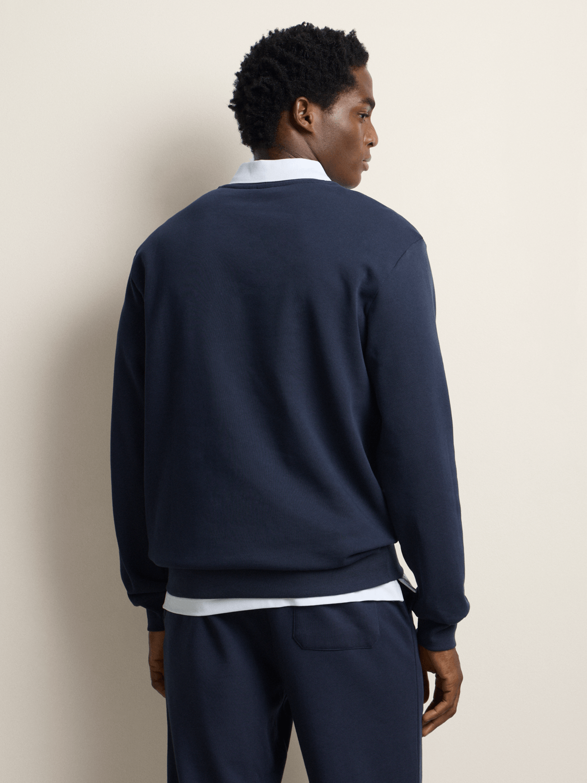 Polo Mens Essential Fleece Sweater In Navy