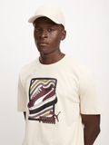 Puma Mens Graphic Sneaker Logo T-Shirt In Alpine Snow