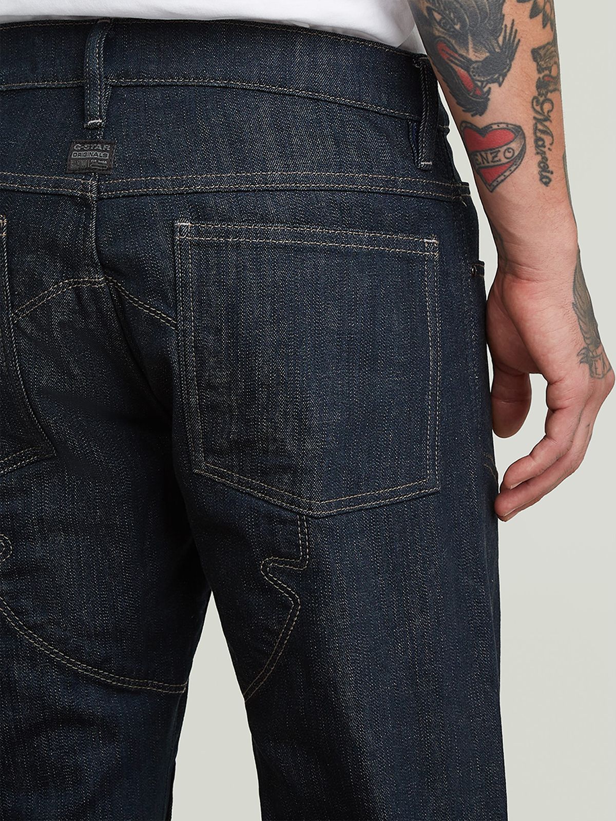 G-Star Biker Patched 3D Slim Indigo