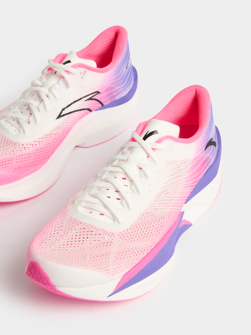 Anta Womens C202 6 Running Shoes In White/Purple/Pink