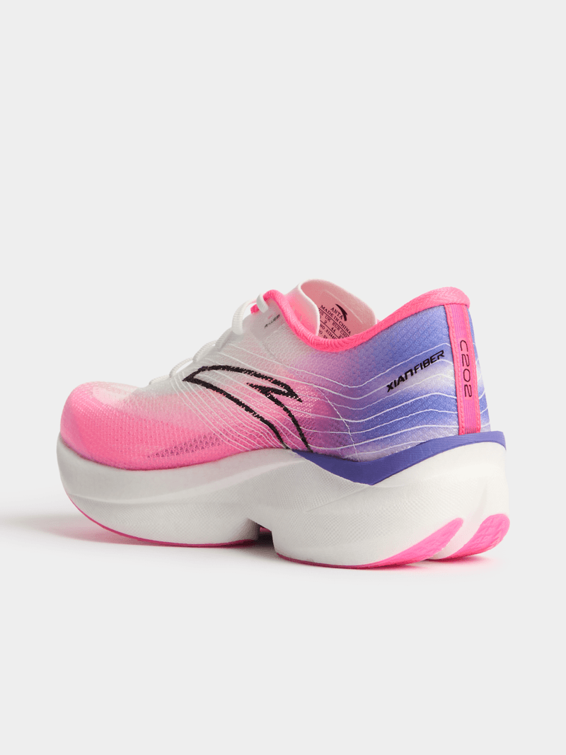 Anta Womens C202 6 Running Shoes In White/Purple/Pink