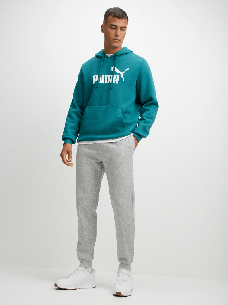 Puma Mens Essential  No.1 Logo Hoodie In Emerald Green