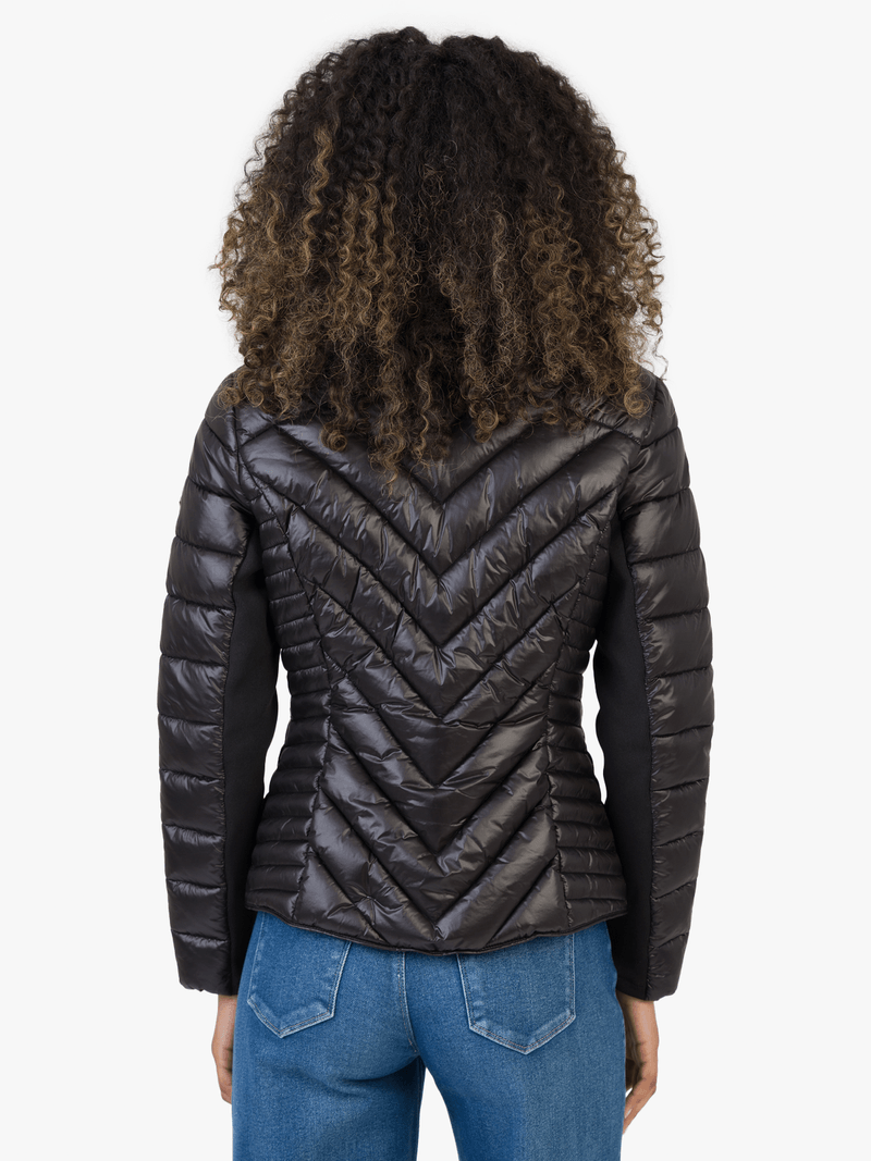 Sissy boy Womens Cropped Puffer Jacket Ravilla In Black