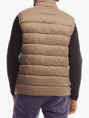 Jeep Mens Core Sleeveless Puffer Jacket Brown