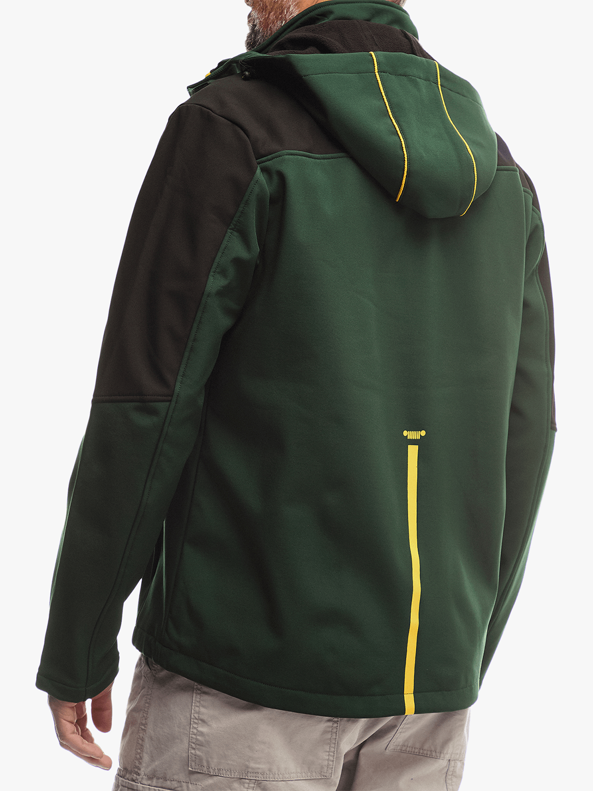 Jeep Mens Supporters Softshell Jacket Green