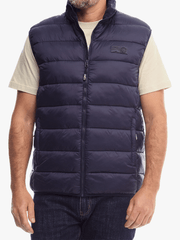 Jeep Mens Core Sleeveless Puffer Jacket  Navy