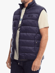 Jeep Mens Core Sleeveless Puffer Jacket  Navy