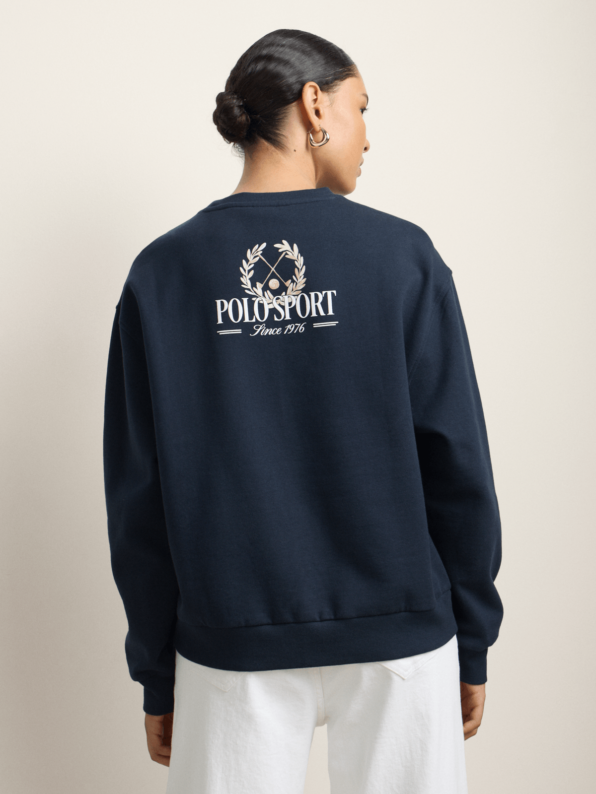Polo Womens Emma Sports Sweatshirt In Navy