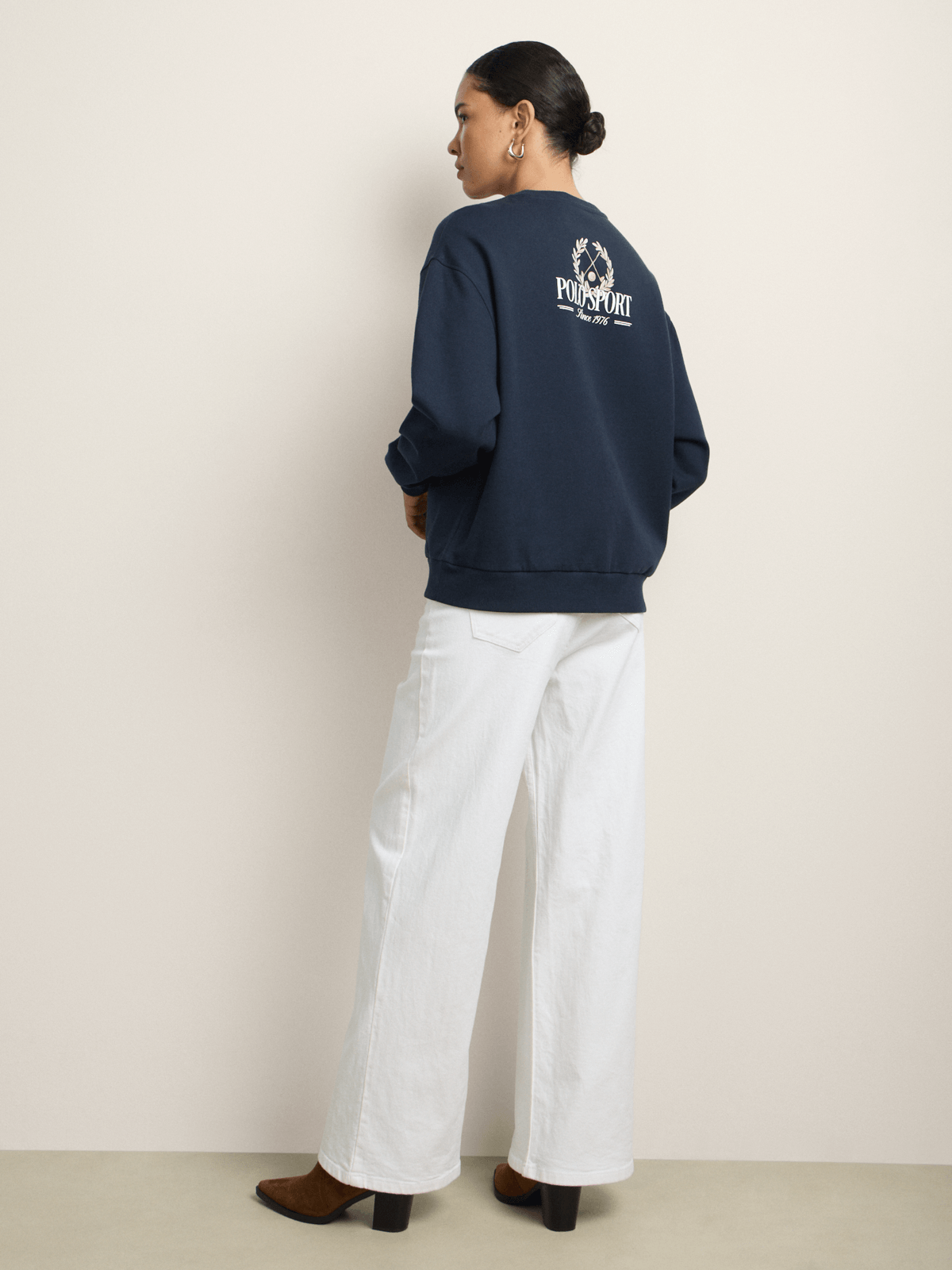 Polo Womens Emma Sports Sweatshirt In Navy