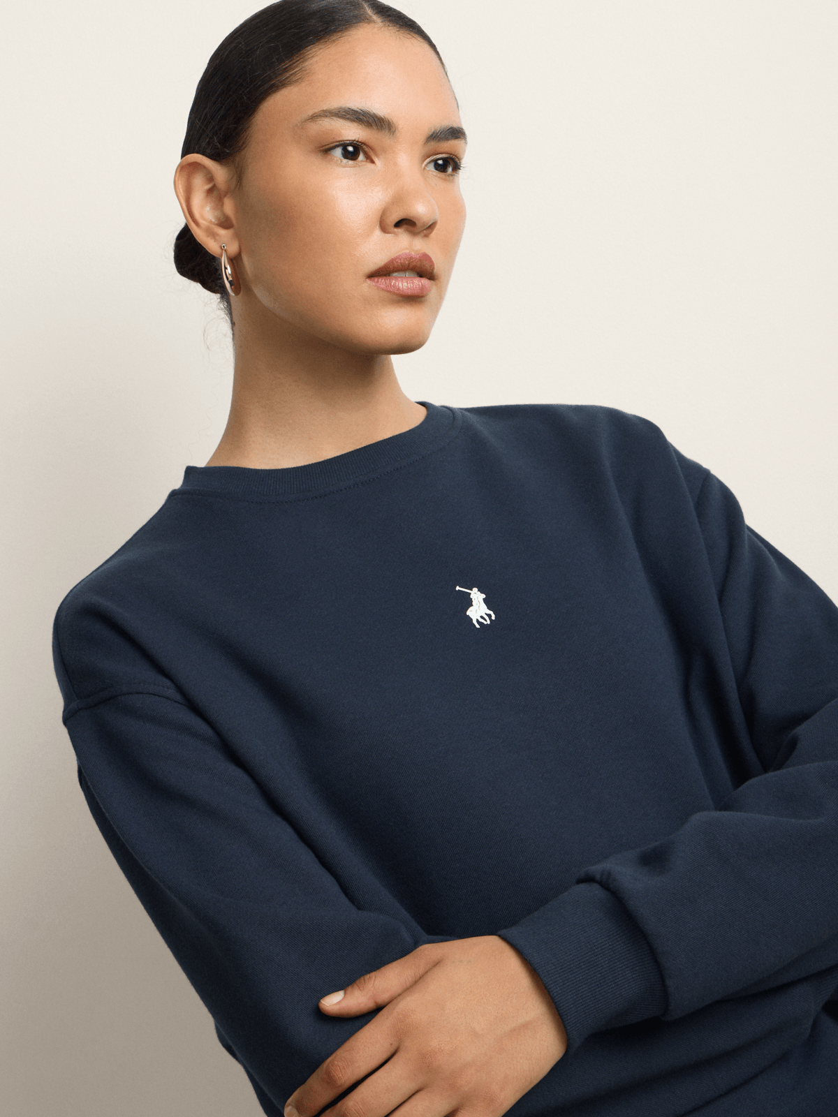 Polo Womens Emma Sports Sweatshirt In Navy