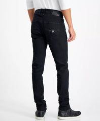 Guess Mens Slim Straight Leg Jeans In Black