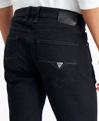 Guess Mens Skinny Jeans In Black Wash
