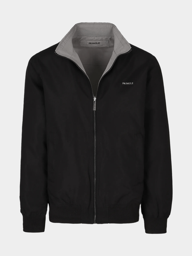 Pringle Mens Larry Reversible Jacket In Black And Grey