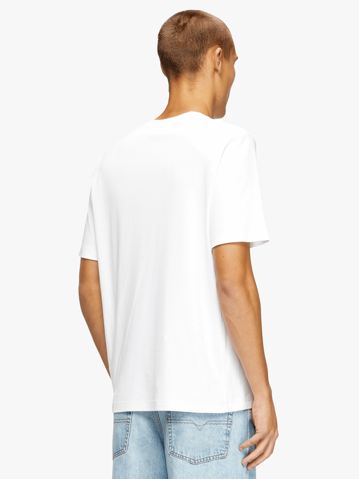 Diesel Mens T-Madjust Regular T-Shirt  In White