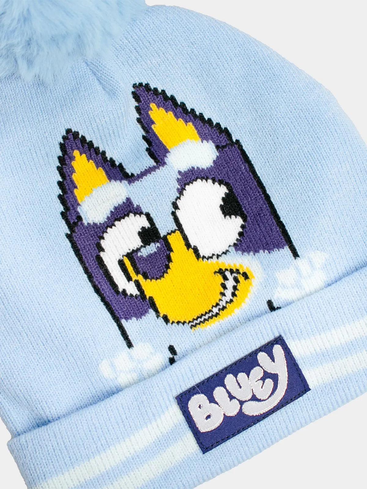 Boys One Up Beanie Bluey Blue