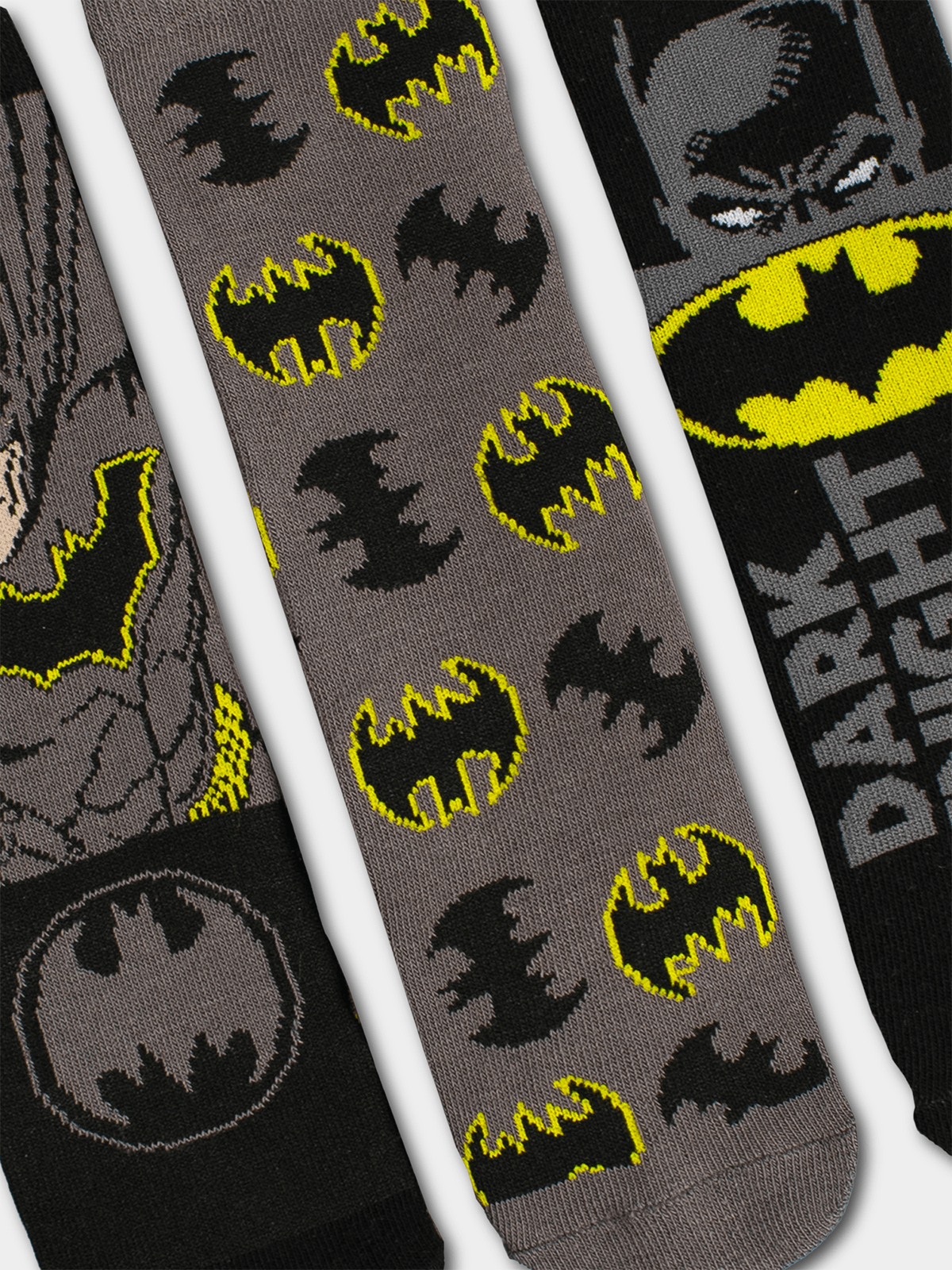 Boys 3 Pack Anklet Socks Batman Black 6 - 8 1/2 Years