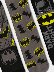 Boys 3 Pack Anklet Socks Batman Black 9 - 12 Years