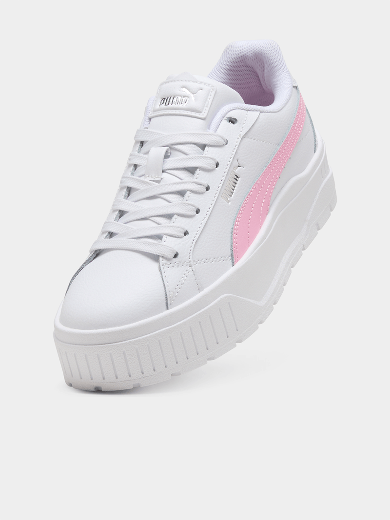 Puma Womens Karmen II L Sneakers In White And Pink