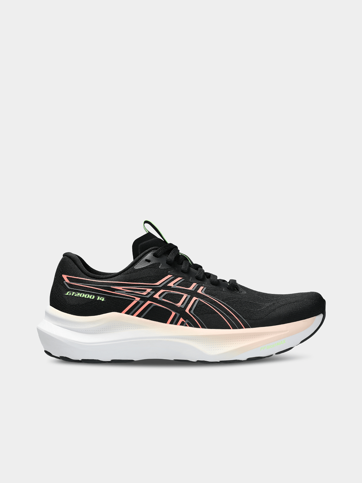 Asics Womens Gt-2000 14 Shoes 003 in Black/Sun Coral