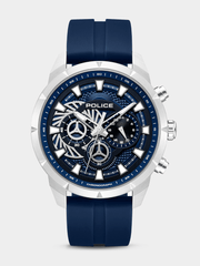 Police Mens Neist Dual-Time Watch In Blue