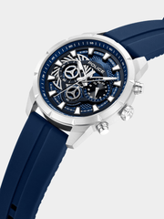 Police Mens Neist Dual-Time Watch In Blue