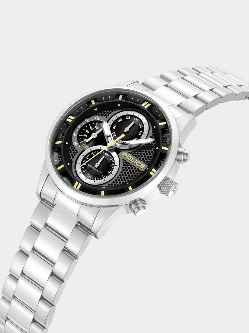Police Mens Levuka Watch In Silver