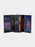 Police Mens My Avatar II Blue And Orange Silicone Smart Watch