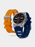 Police Mens My Avatar II Blue And Orange Silicone Smart Watch