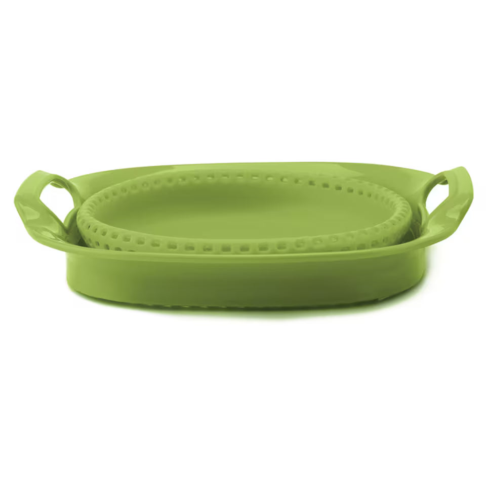 Joie Silicone Folding Colander In Green