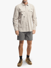 Jeep Mens Tackle Shirt In Khaki