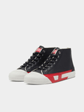 Diesel Mens S-D-Verse Mid Ii Sneakers In Black/Chinese Red