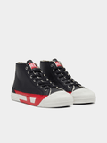 Diesel Mens S-D-Verse Mid Ii Sneakers In Black/Chinese Red
