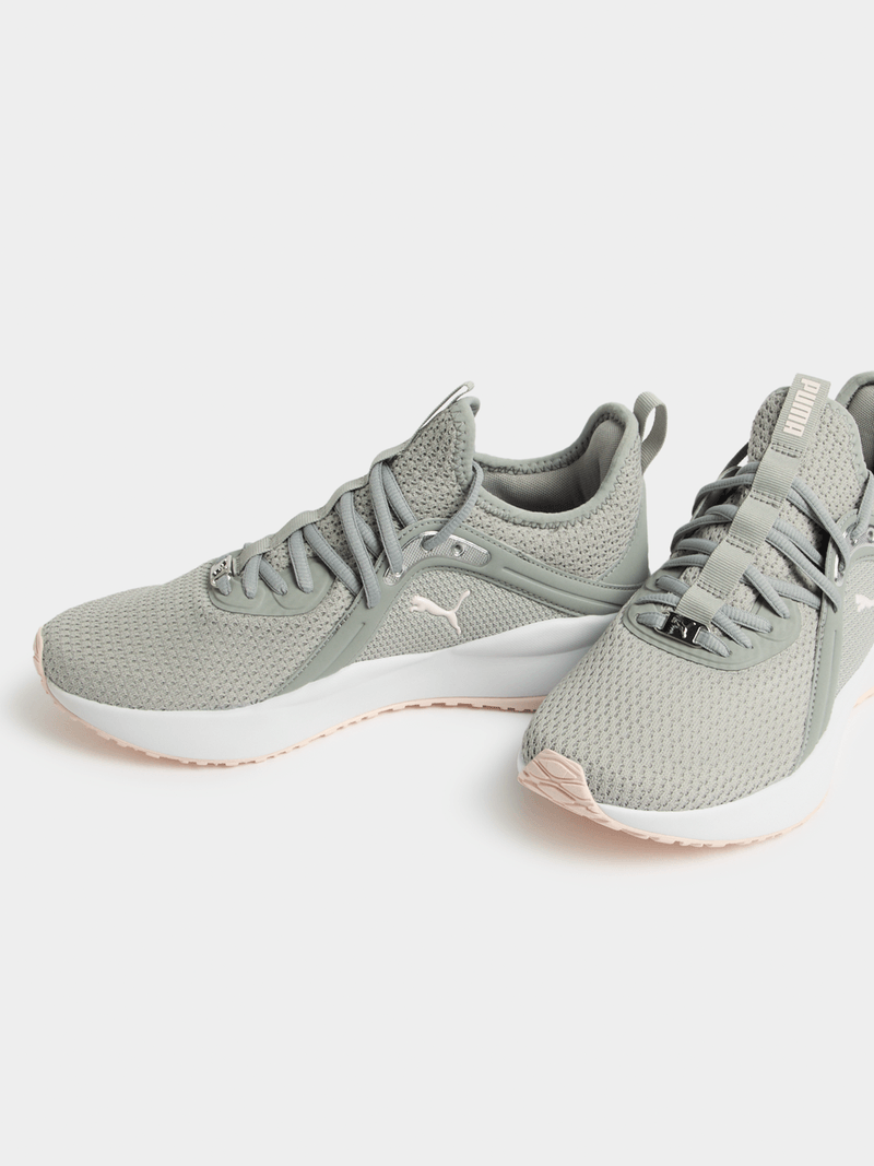 Puma Womens Softride Karma Animal Shoes In Grey