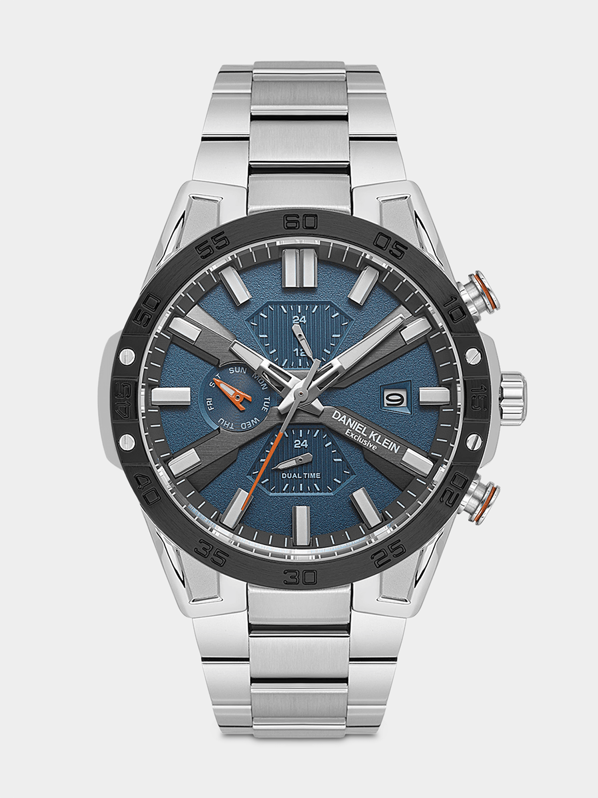 Daniel Klein Blue Dial Watch For Men