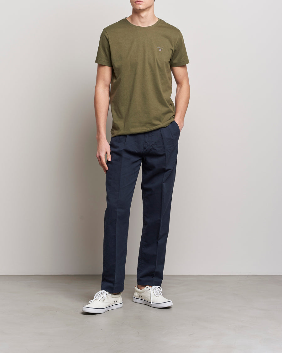 Gant Original Short Sleeve T-Shirt In Green