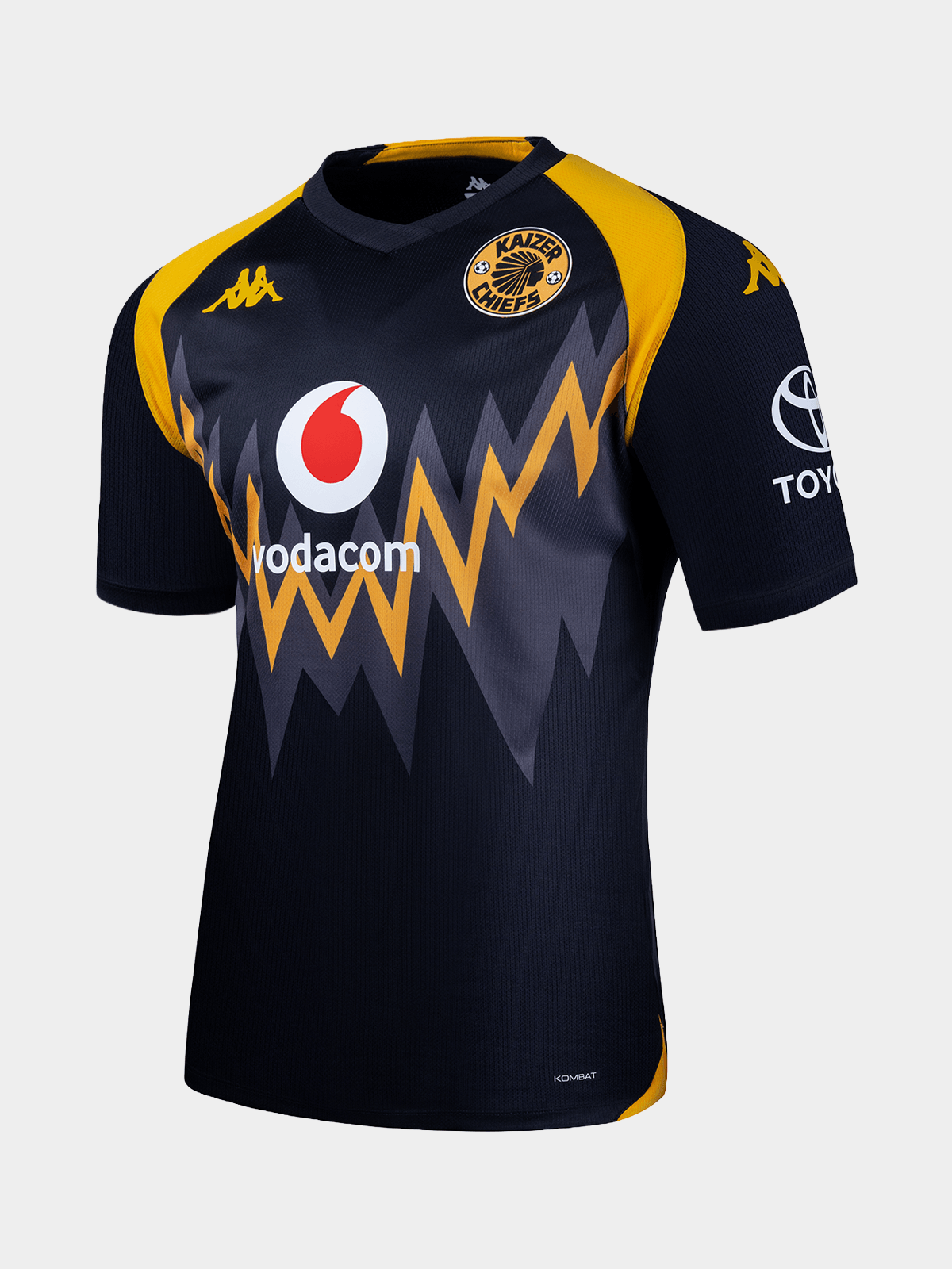 Kappa Kaizer Chiefs Mens Kombat 2027 Away T-Shirt In Black Multi